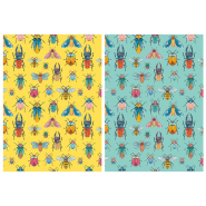 Тетрадь общая №1 School Жуки А5, 40л, клетка, сшивка, уп(2шт)блок 70 г/кв.м Тетрадь общая №1 School Жуки А5, 40л, клетка, сшивка, уп(2шт)блок 70 г/кв.м