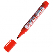 Маркер перманентный Crown Multi Marker 3-5 мм красный Маркер перманентный Crown Multi Marker 3-5 мм красный