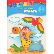 Бумага цветная А4,8л.8цв.офсет двусторон Апплика в ассортименте С2766