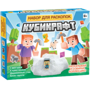 Игра развивающaя Раскопки Кубикрафт (3 фигурки, 6 кристаллов),05545 Игра развивающaя Раскопки Кубикрафт (3 фигурки, 6 кристаллов),05545