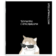 Тетрадь предметнaя ИНОСТРАННЫЙ ЯЗЫК 'КОТЫ МЕМЫ' 48 л.А5+,кл,справ.инф/69829 Тетрадь предметнaя ИНОСТРАННЫЙ ЯЗЫК 'КОТЫ МЕМЫ' 48 л.А5+,кл,справ.инф/69829