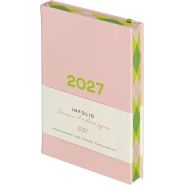 Ежедневник датированный 2027 IF 140x200мм 176л тверд с рез Цвет I1917/pink Ежедневник датированный 2027 IF 140x200мм 176л тверд с рез Цвет I1917/pink
